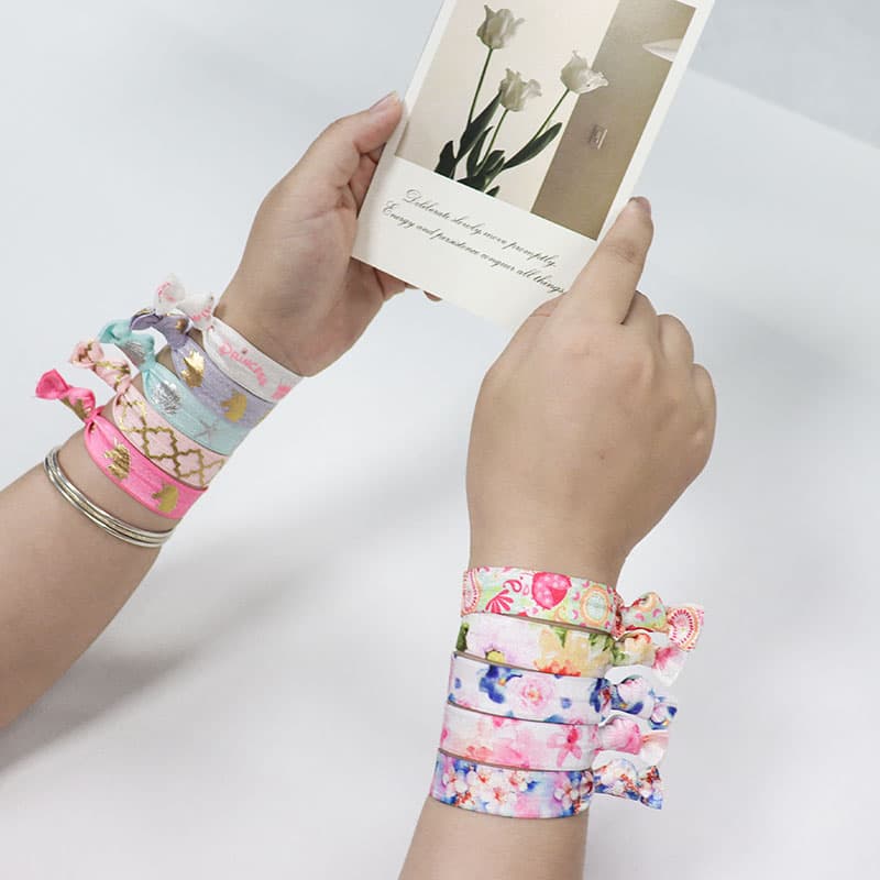 Bedrucktes Faltgummiband